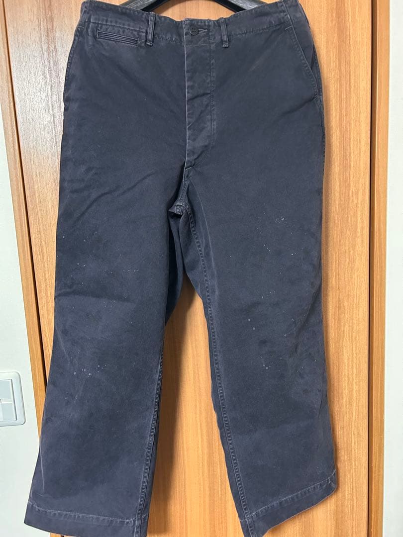 パンツ BOWWOW BLACK WORK TROUSERS