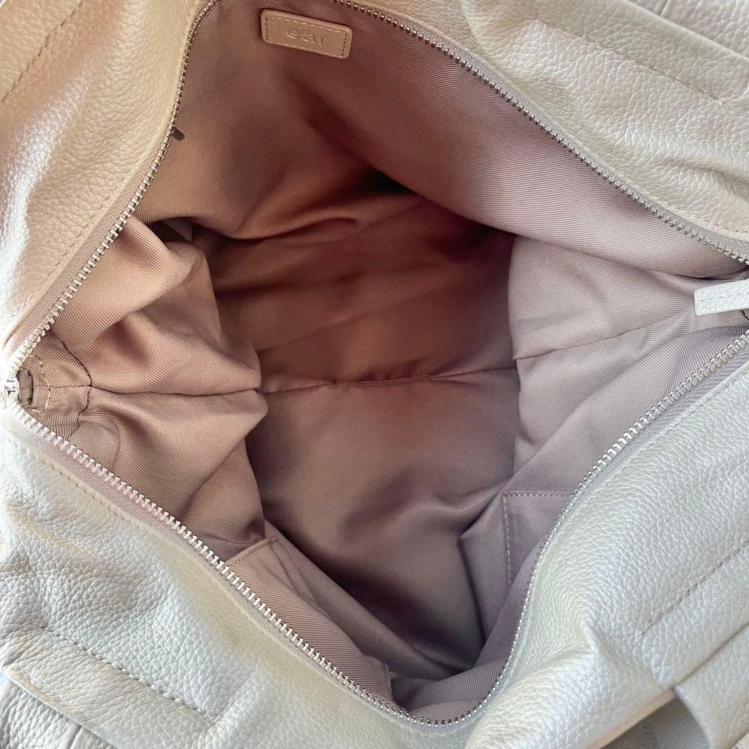 イアパピヨネ レザーフラップ2WAYバッグ　Lサイズ