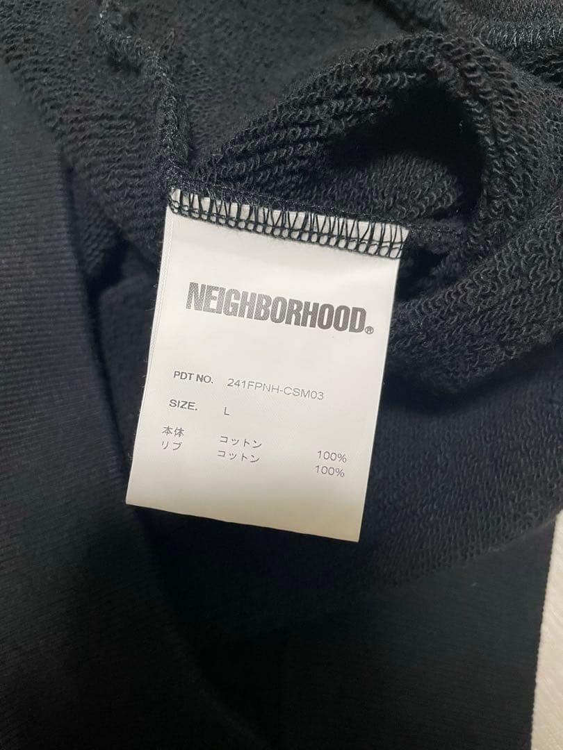 【未使用に近い】2024SS NEIGHBORHOOD ロゴ　スウェット　L