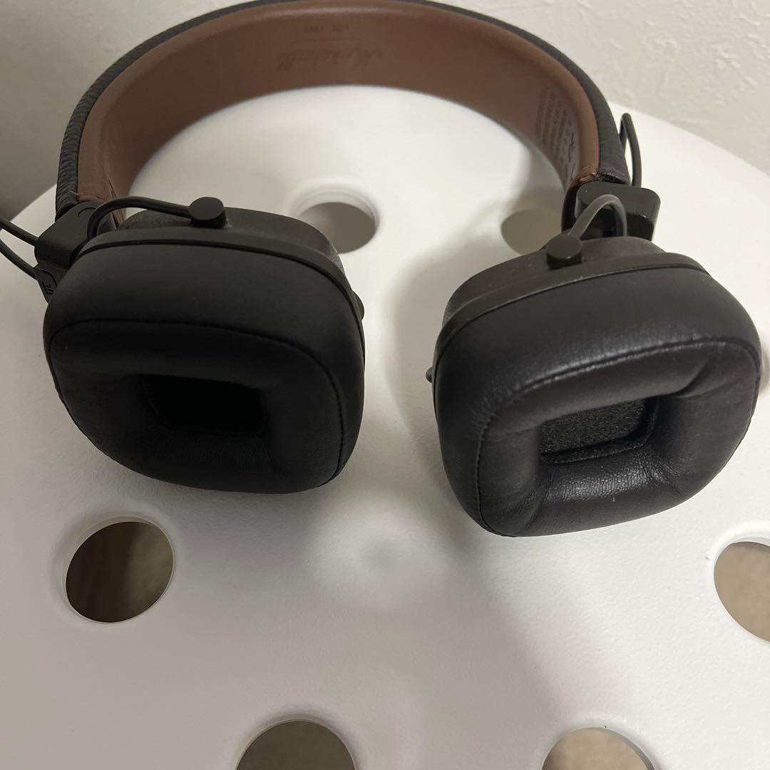 Marshall ブラックレザー ヘッドフォン