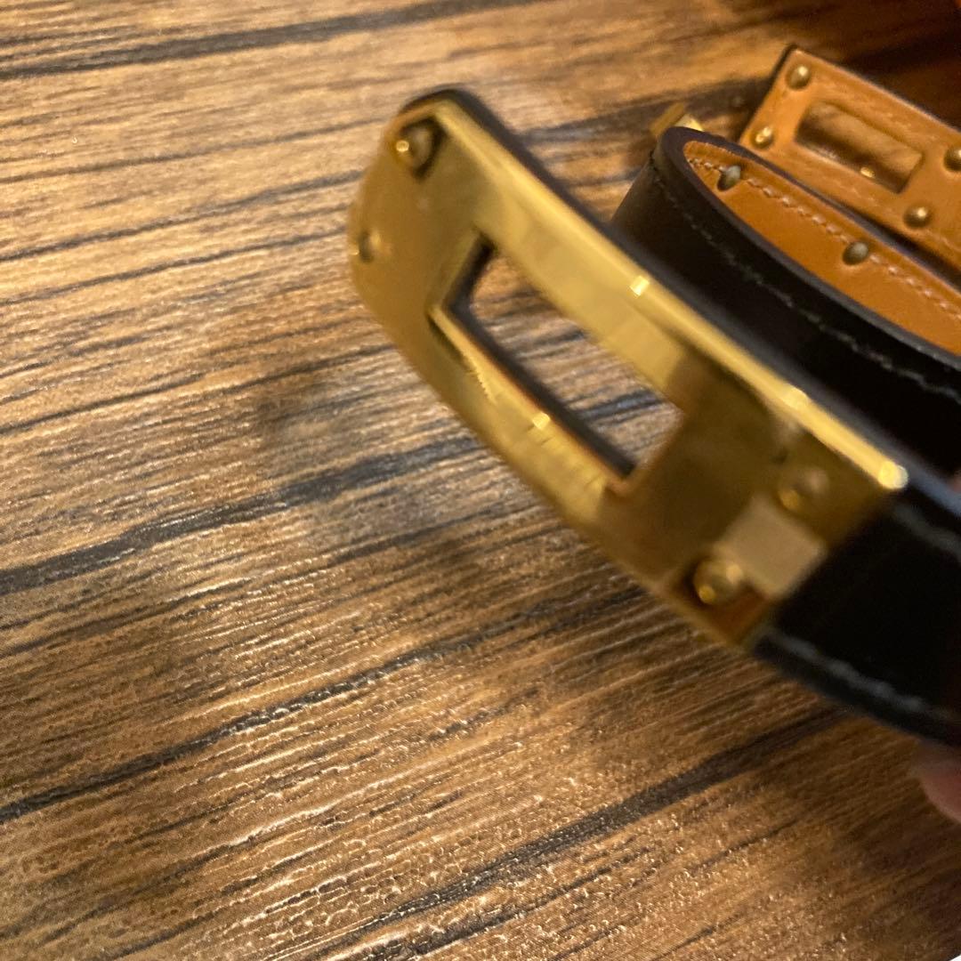 HERMES エルメス　レザーブレスレット　『ケリー』 ドゥブルトゥール　T2