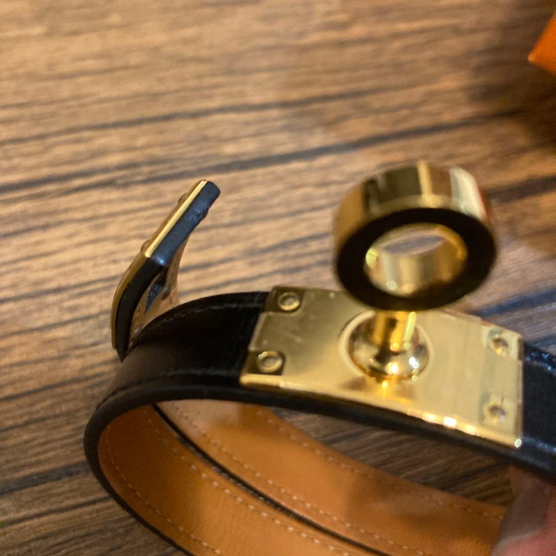 HERMES エルメス　レザーブレスレット　『ケリー』 ドゥブルトゥール　T2