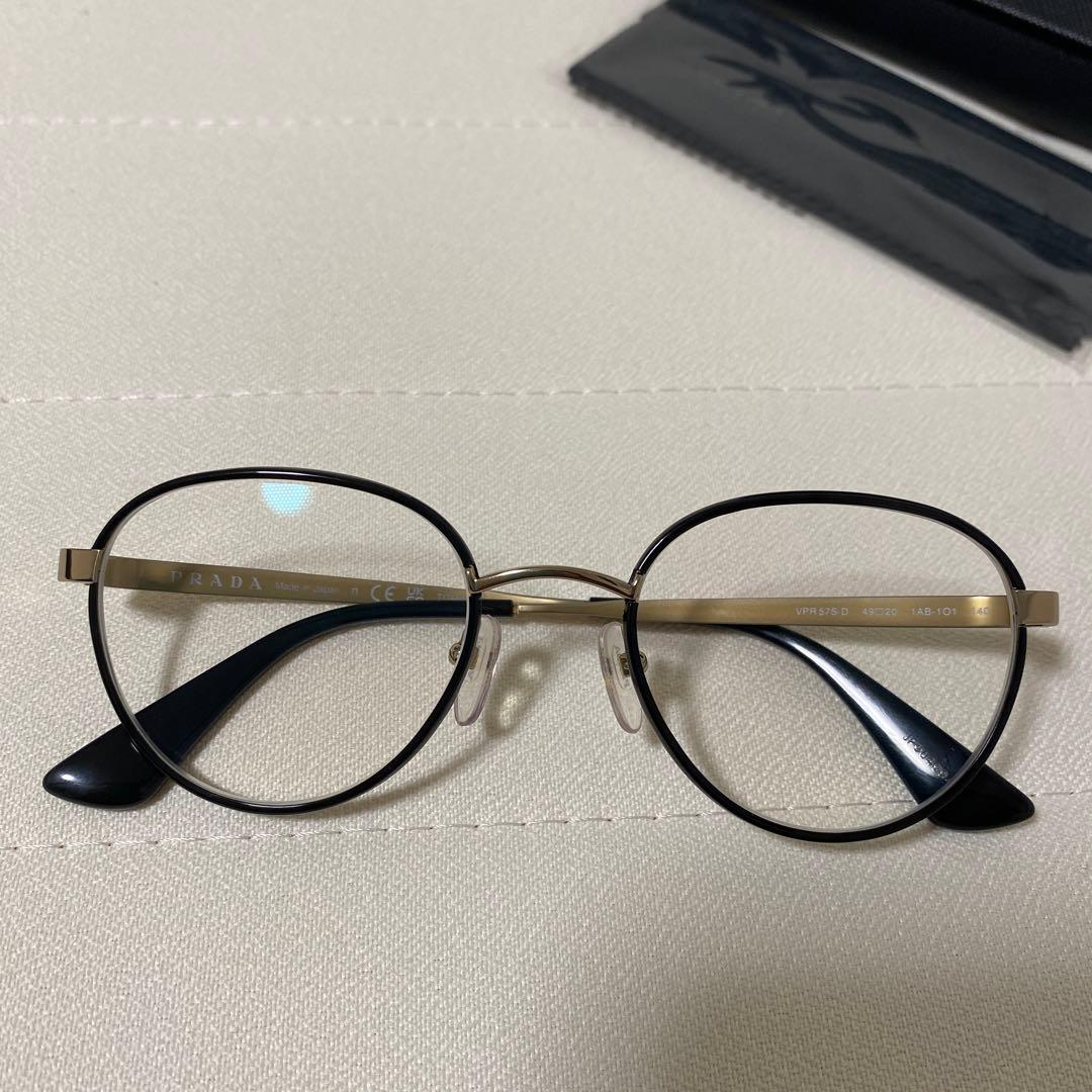 まった♫ PRADA/メガネ/PR57SVD1AB1O1 ボストン 度入り