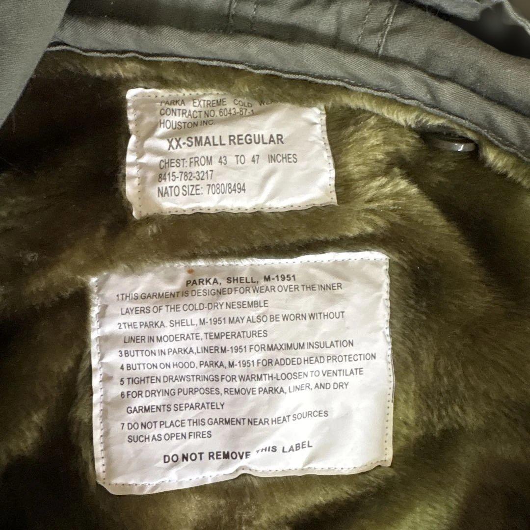 【M-51】 HOUSTON ヒューストン ライナー付 モッズコート 青島コート