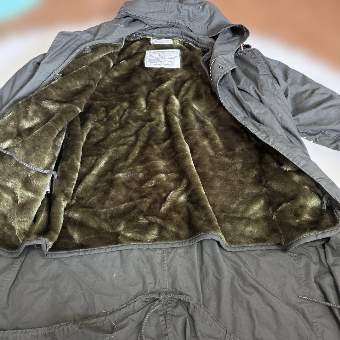 【M-51】 HOUSTON ヒューストン ライナー付 モッズコート 青島コート