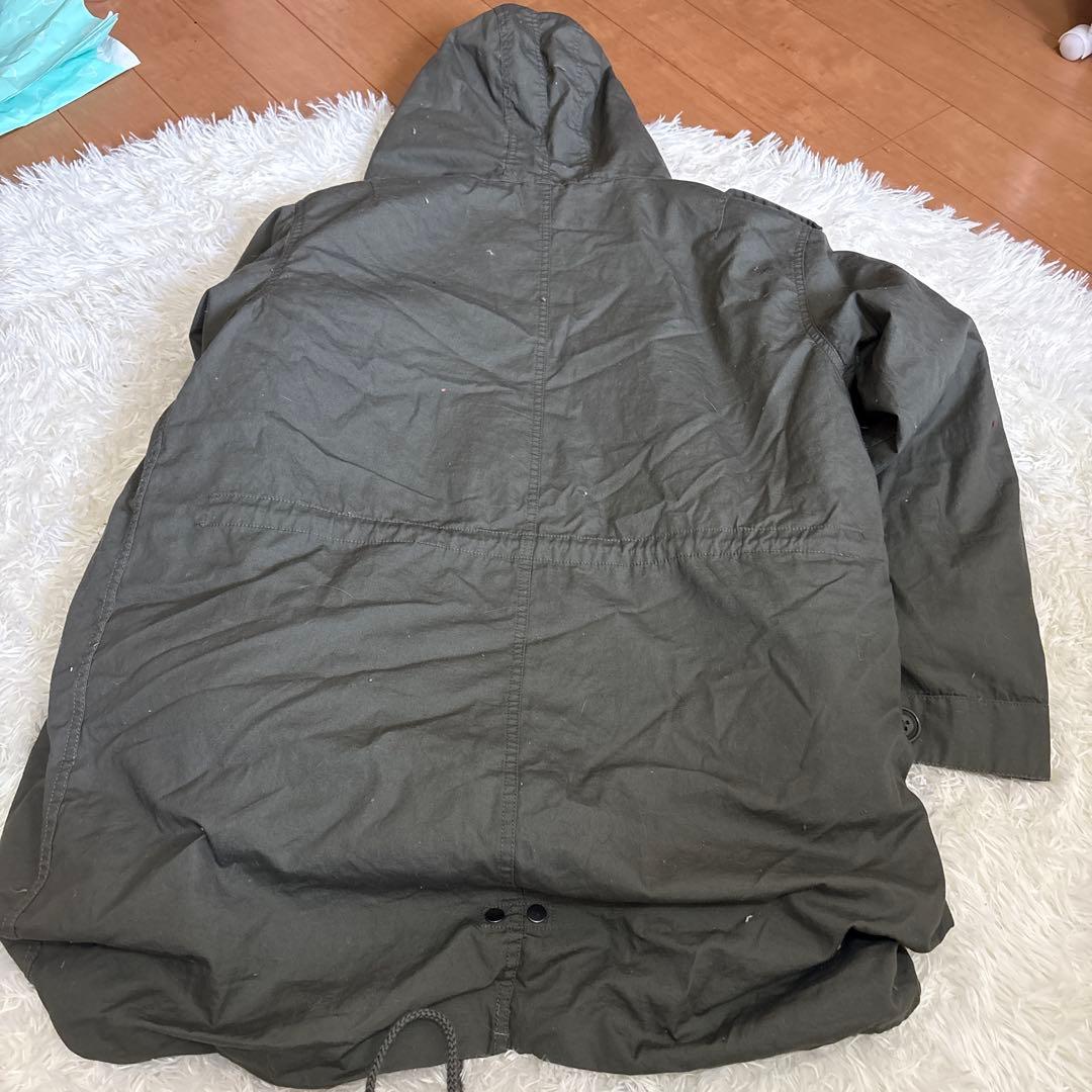 【M-51】 HOUSTON ヒューストン ライナー付 モッズコート 青島コート