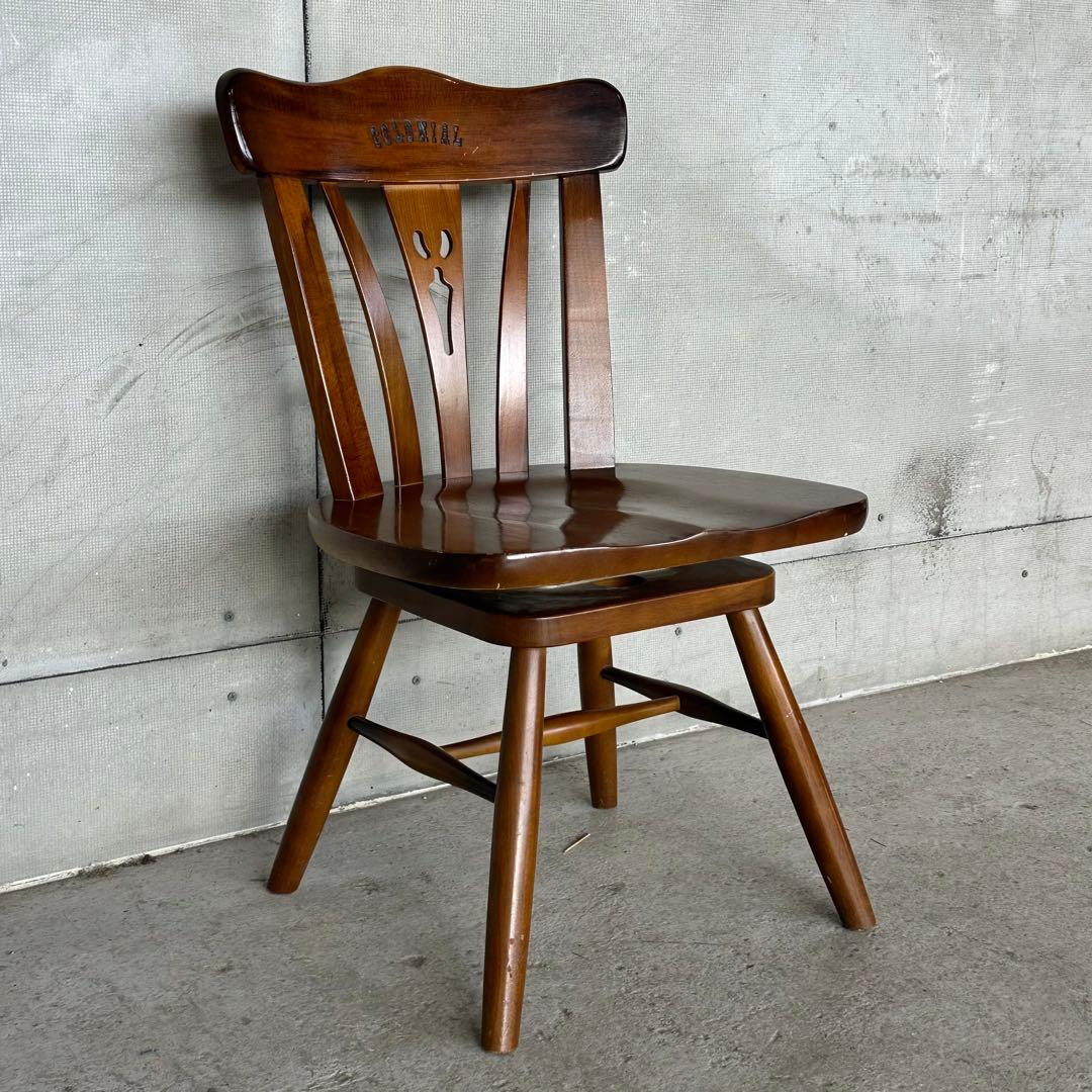 karimoku カリモク COLONIAL 回転式チェア 木製クラシック 椅子