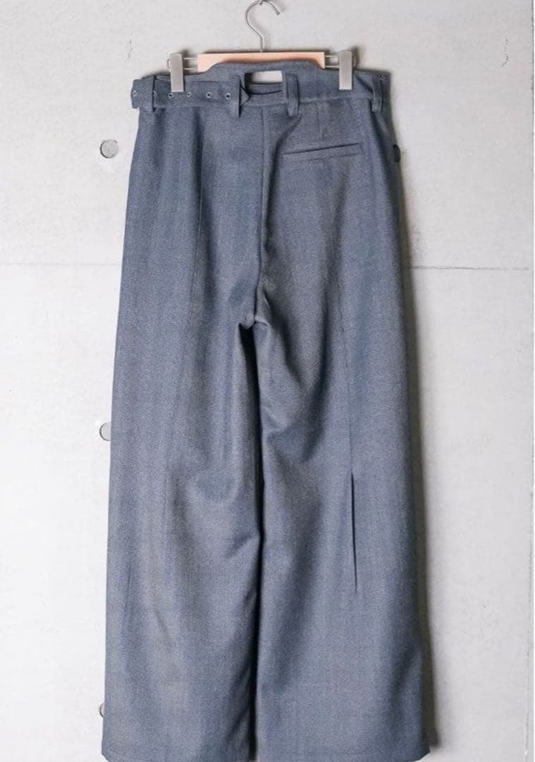 パンツ NULLUS 25ss Belted LargePleated Trousers