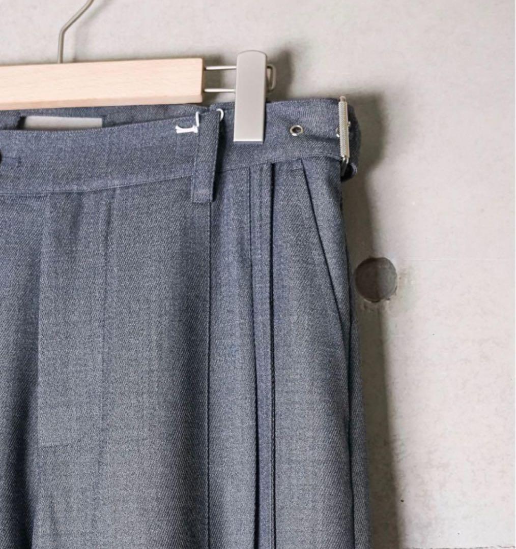 パンツ NULLUS 25ss Belted LargePleated Trousers