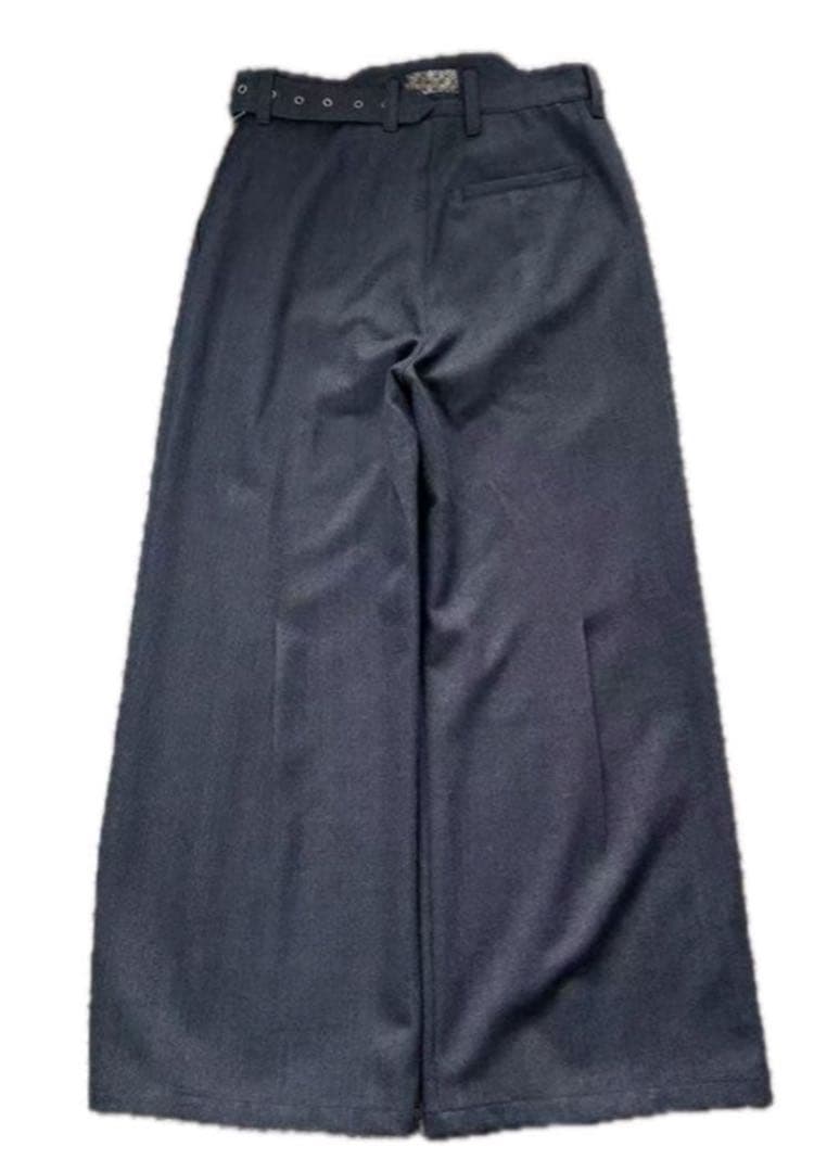 パンツ NULLUS 25ss Belted LargePleated Trousers