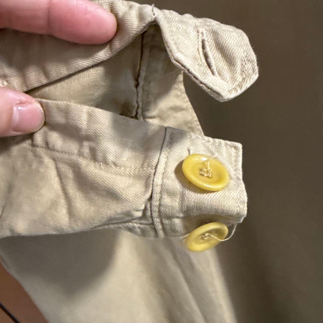 45R チノ フード付きワンピース ベージュ