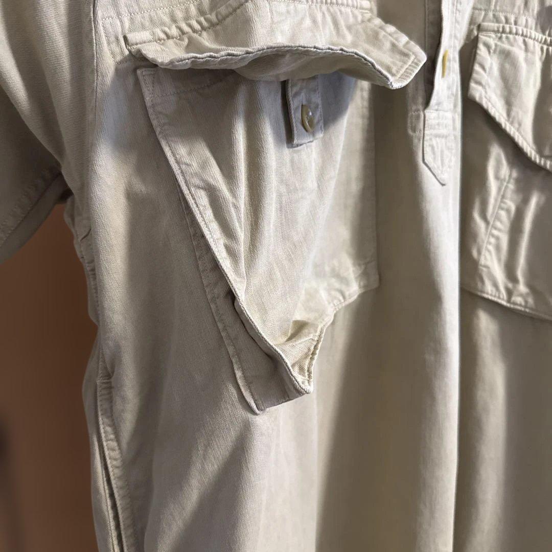 45R チノ フード付きワンピース ベージュ