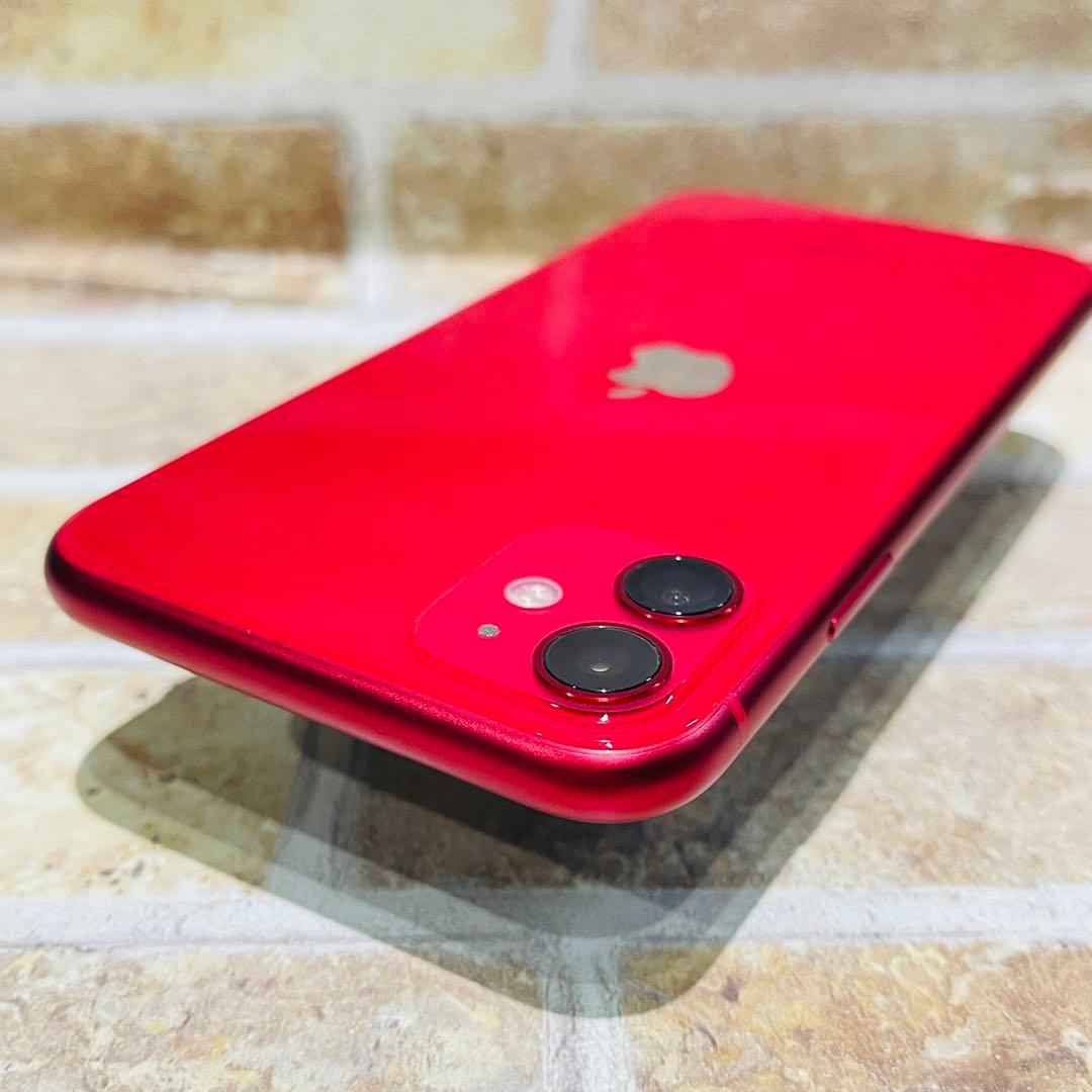 SIMフリー iPhone11 256GB レッド バッテリー良好