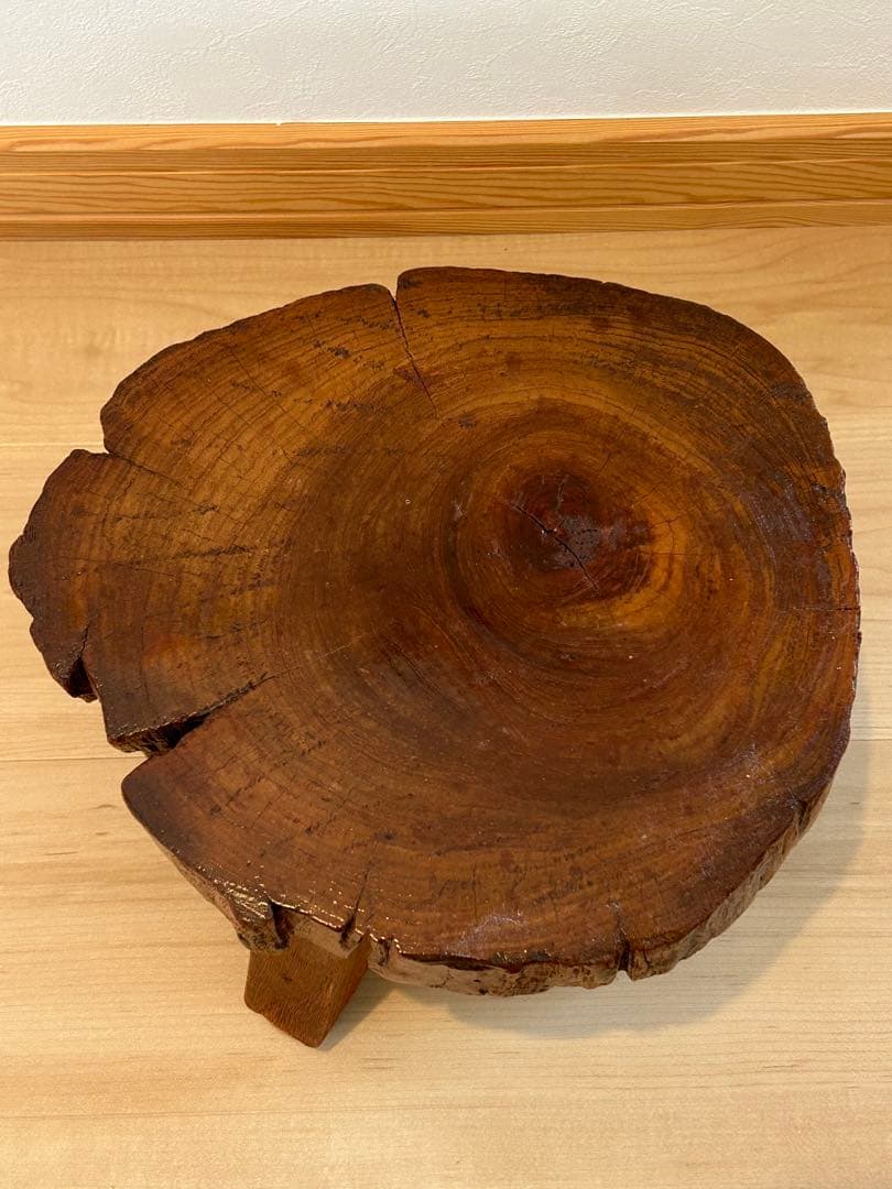 ◆木製スツール 花台 天然木 ハンドメイド ◆