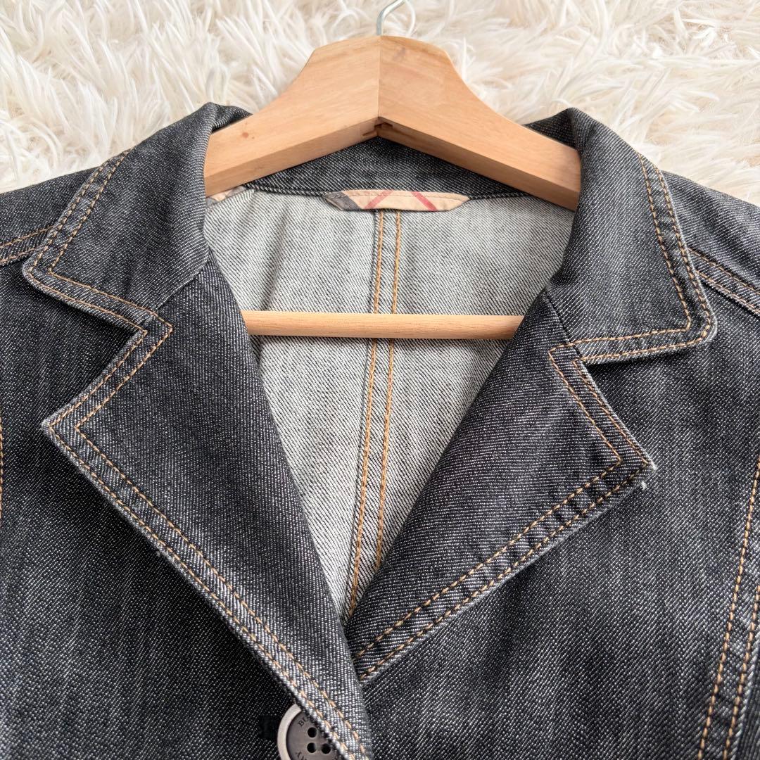 【極美品】バーバリーロンドン Gジャン ノバチェック 2XL デニムジャケット