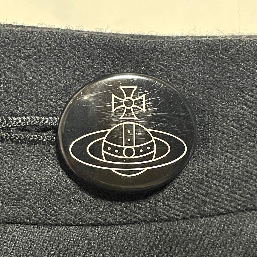 ヴィヴィアンウエストウッド ラップスカート 巻きスカート ブラック オーブボタン