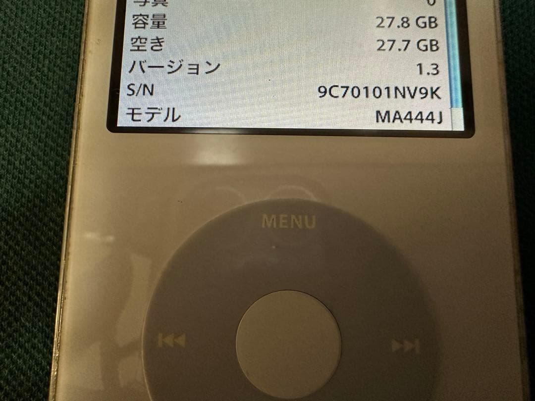 きれいiPod Classic 5.5世代 MA444 30GB新品のバッテリー