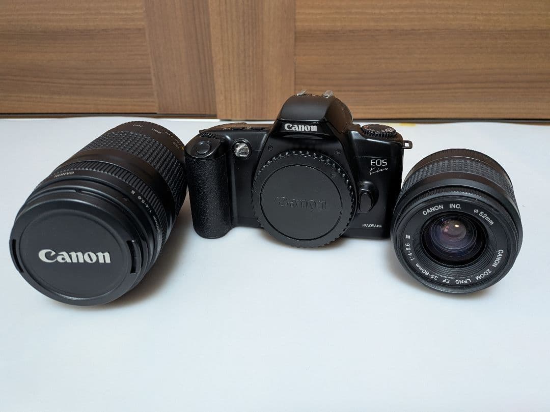 Canon EOS KISS 一眼レフカメラ 2本レンズ付き　動作確認済み