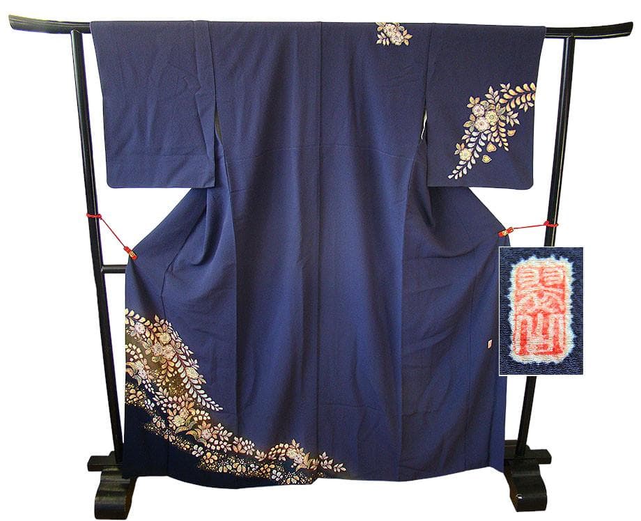 「翠山工房」 辻が花 附下げ・訪問着（正絹）仕立上り＜HH2244hana