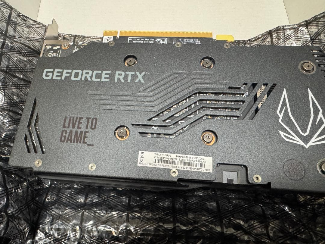 【中古】ZOTAC RTX3060Ti TWIN EDGE GDDR6X OC