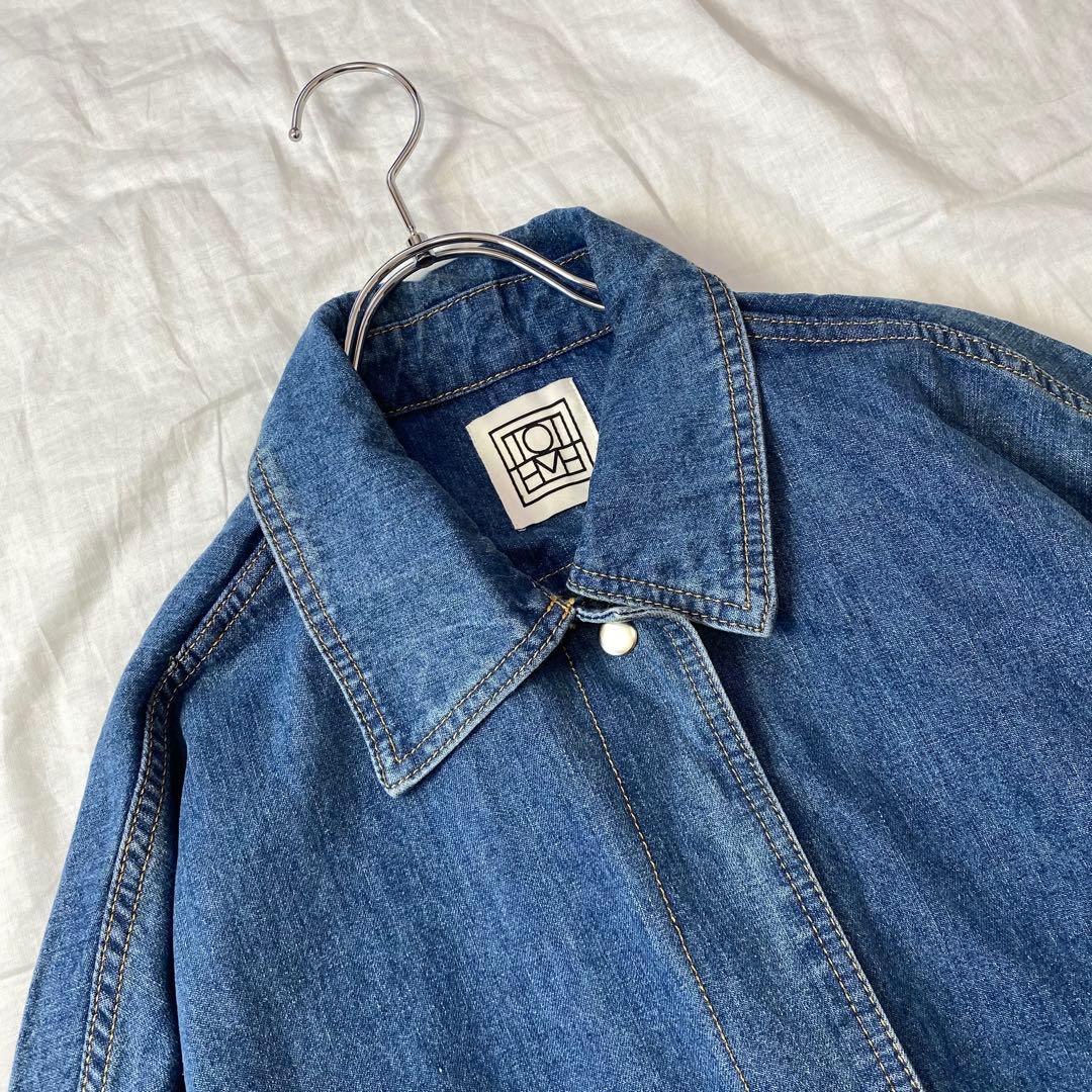 TOTEME トーテム デニムジャケット オーバーサイズ【M/L】ブルー 370