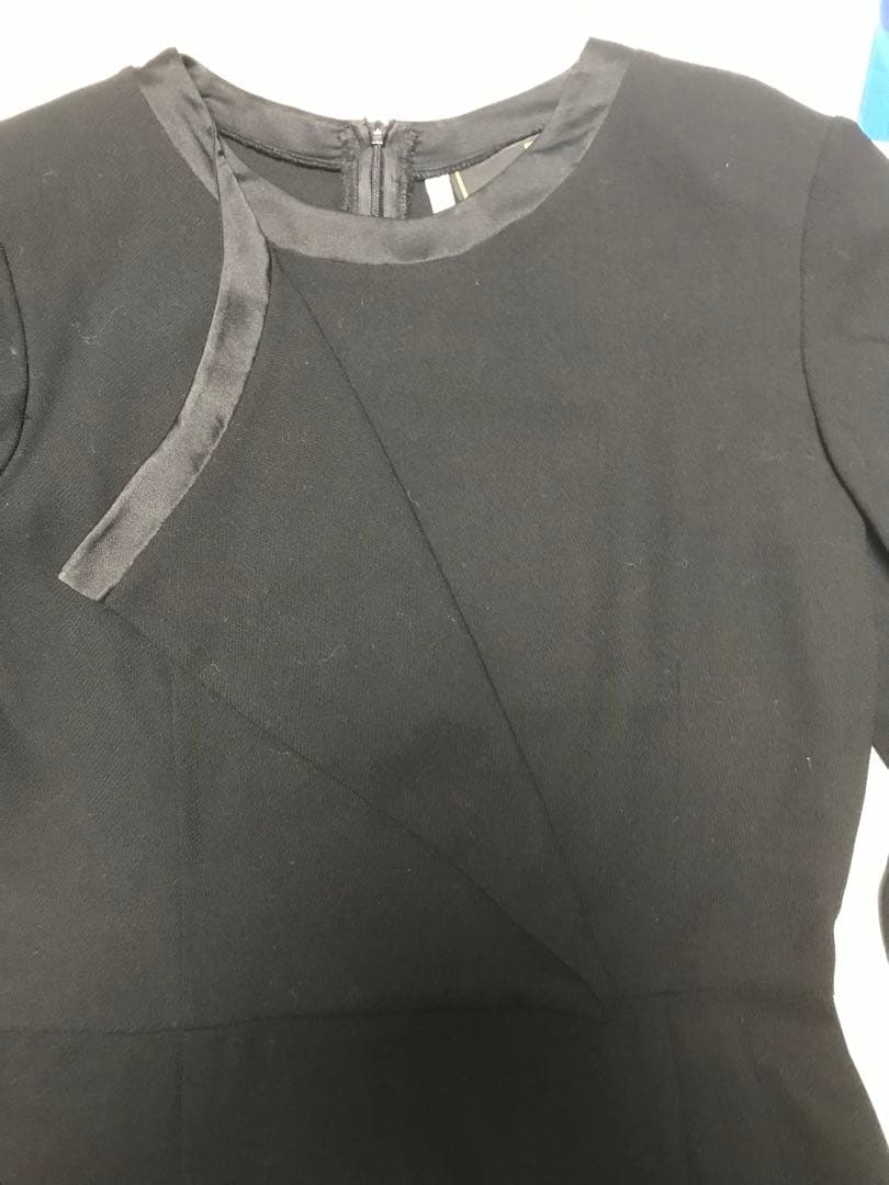 ヴィンテージFendi 黒 長袖 ひざ丈ワンピースL 新品同様