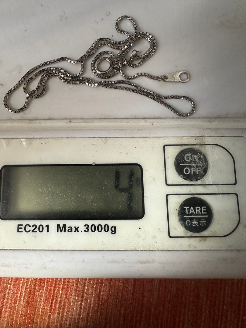 プラチナpt850 ネックレス 約40cm 全体重量約4g