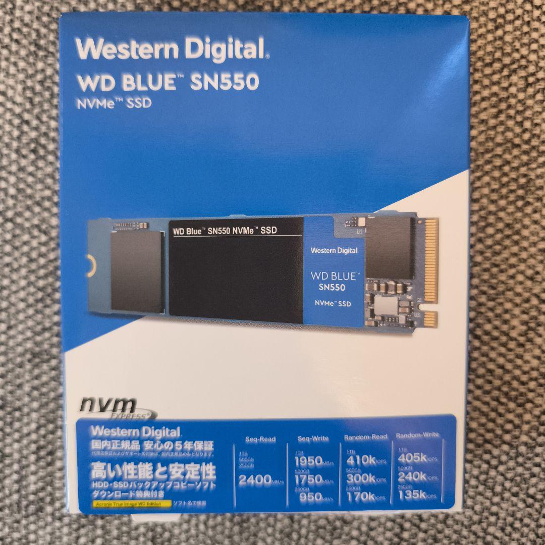 T*y様 WD Blue SN550 NVMe SSD 1TB 即日発送 元箱あ