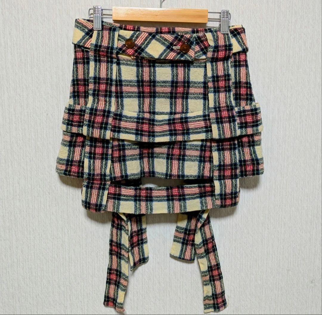 vivienne westwood ボンテージ タータンチェック柄 ミニスカート