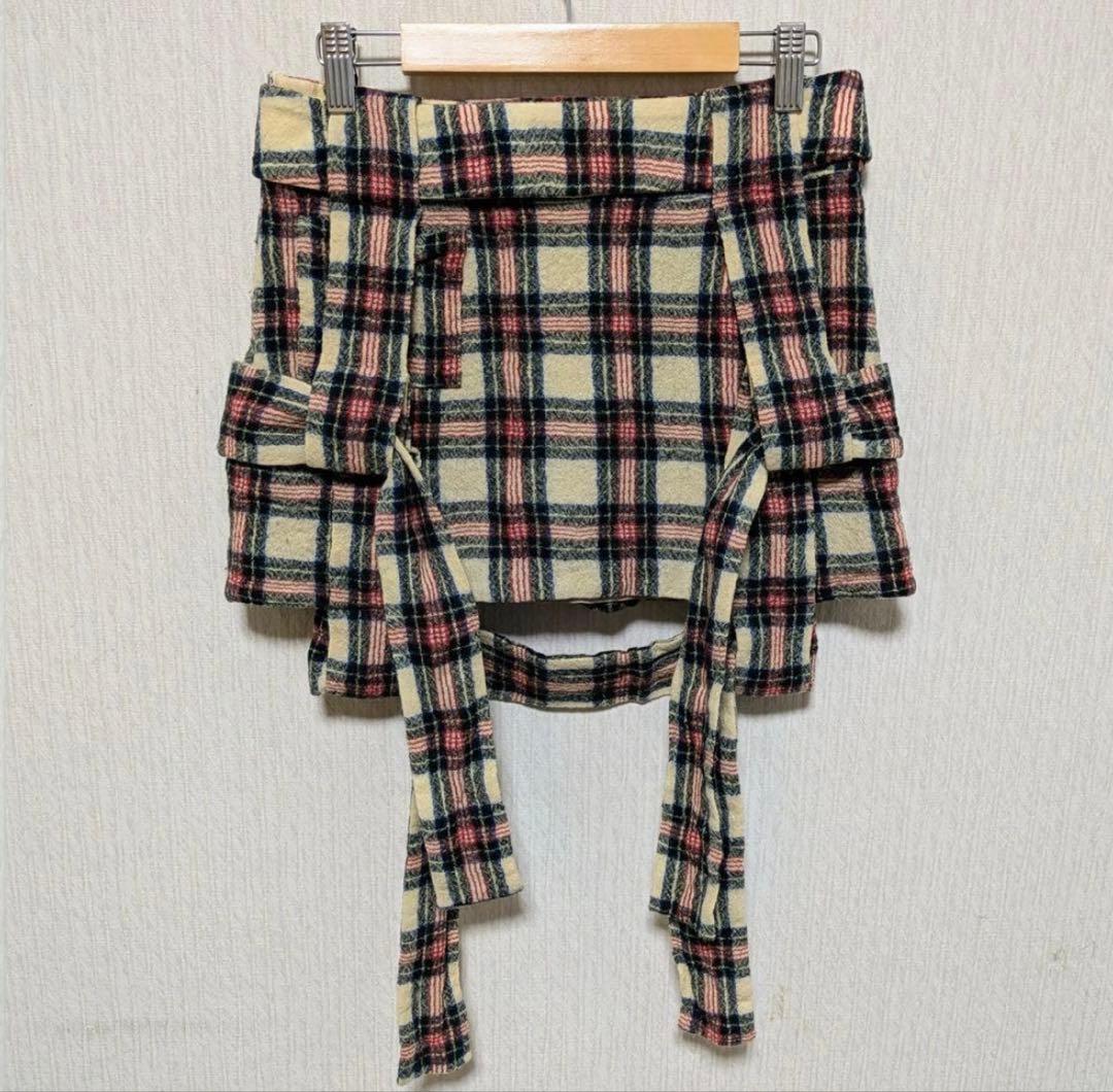 vivienne westwood ボンテージ タータンチェック柄 ミニスカート