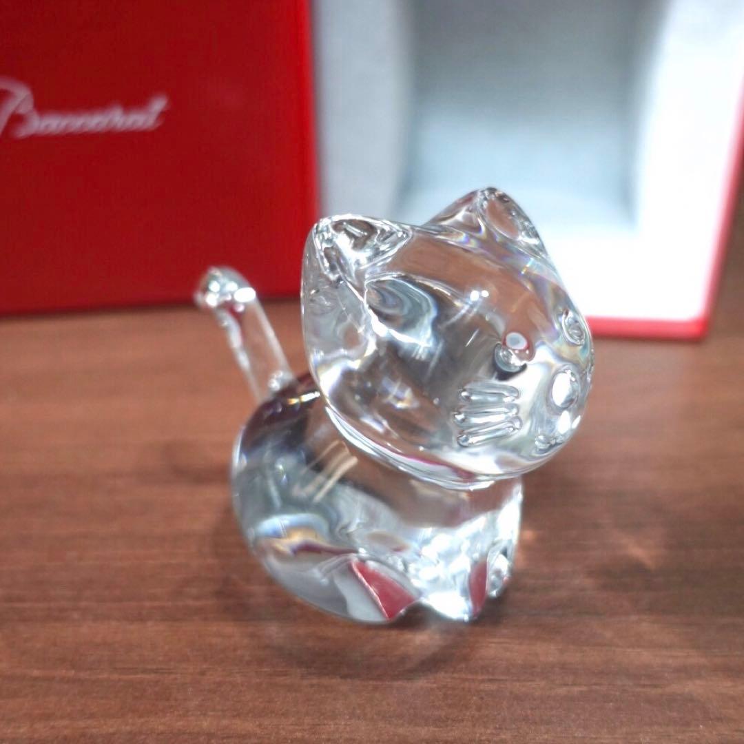【SALE】未使用　バカラ　ミニマルズ　キャット　猫　クリスタル　置き物