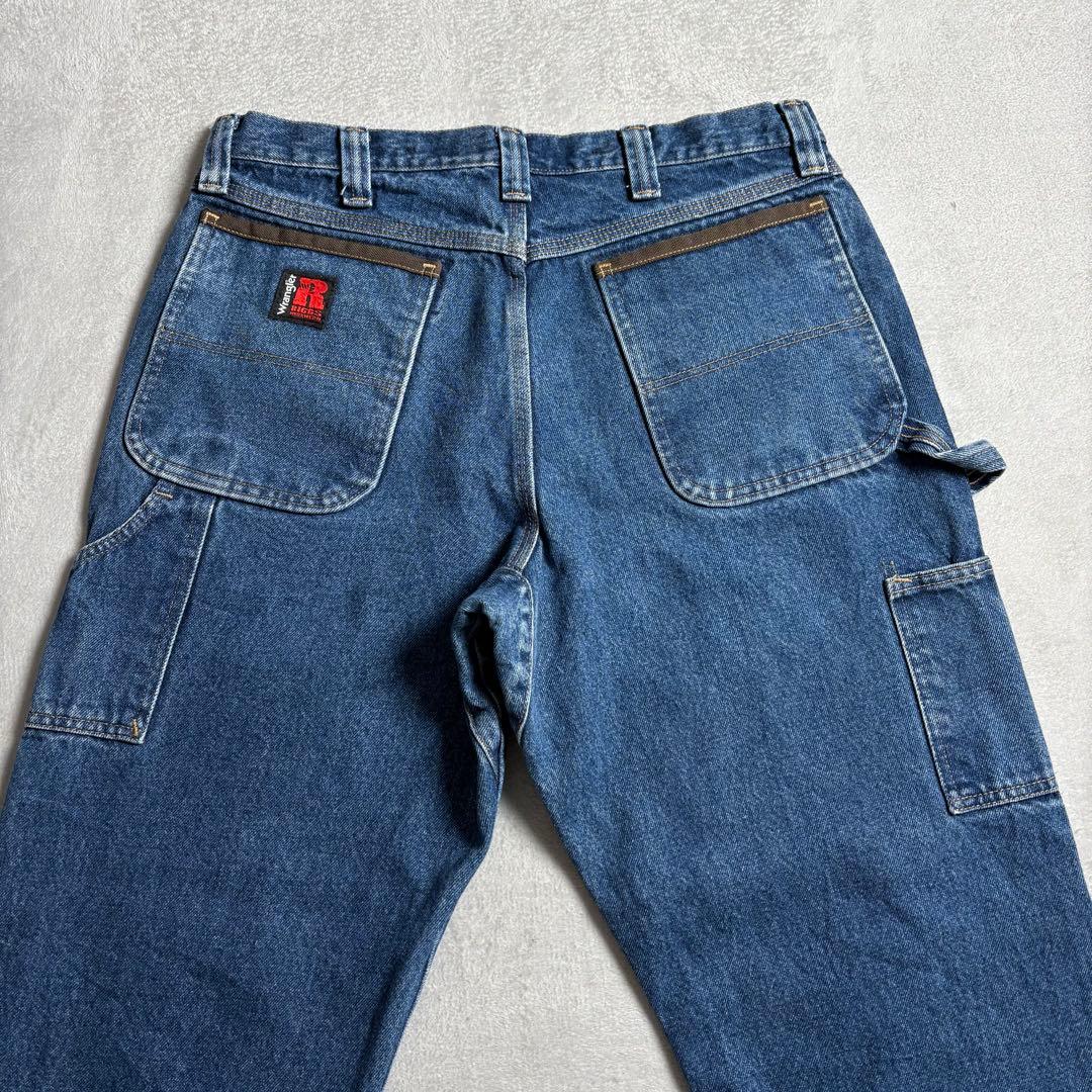 00s ラングラー　ダブルニー　ペインターデニム　ワークパンツ　トリプルステッチ