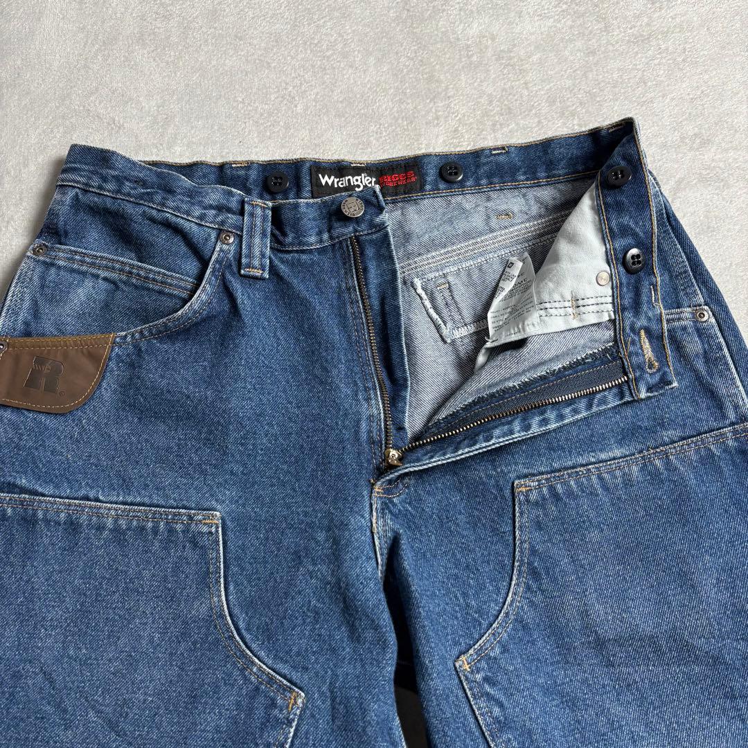 00s ラングラー　ダブルニー　ペインターデニム　ワークパンツ　トリプルステッチ