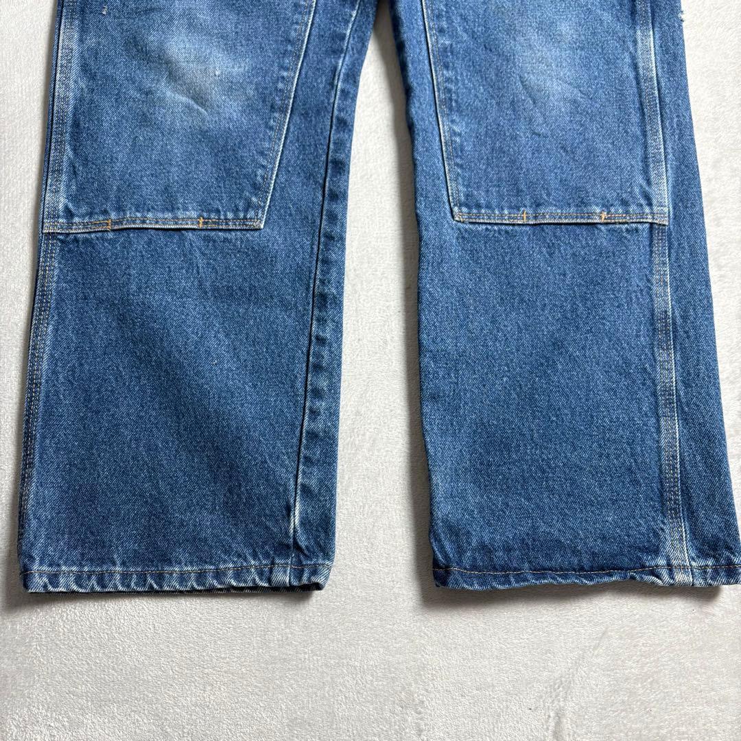 00s ラングラー　ダブルニー　ペインターデニム　ワークパンツ　トリプルステッチ
