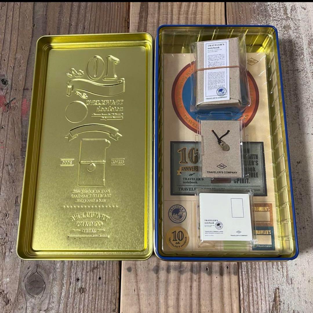 トラベラーズノート　ミニ　10周年缶セット　キャメル　未使用品　激レア　匿名配送