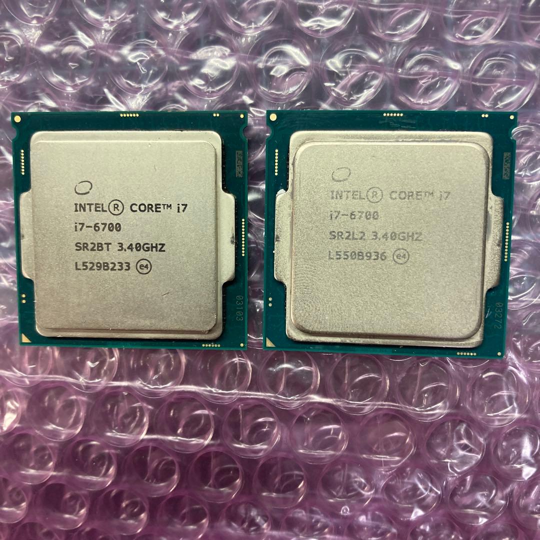 【動作確認済】Intel Core i7-6700 ×2個セット