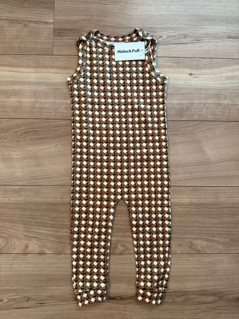 ロンパース・カバーオール misha&puff MTO baby snap overall lattice