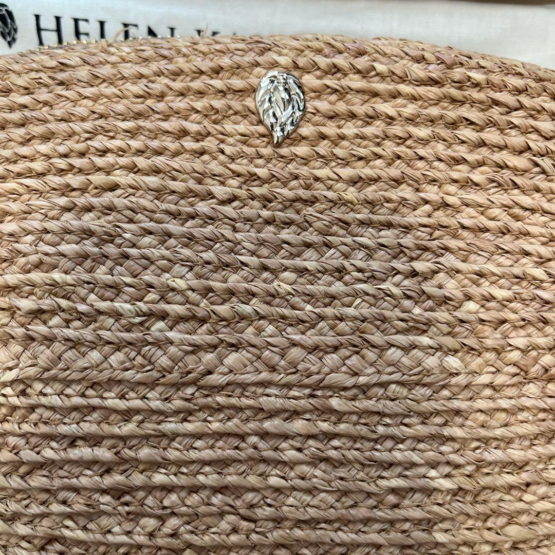 美品ヘレンカミンスキー、ラフィア2ウェイバッグ