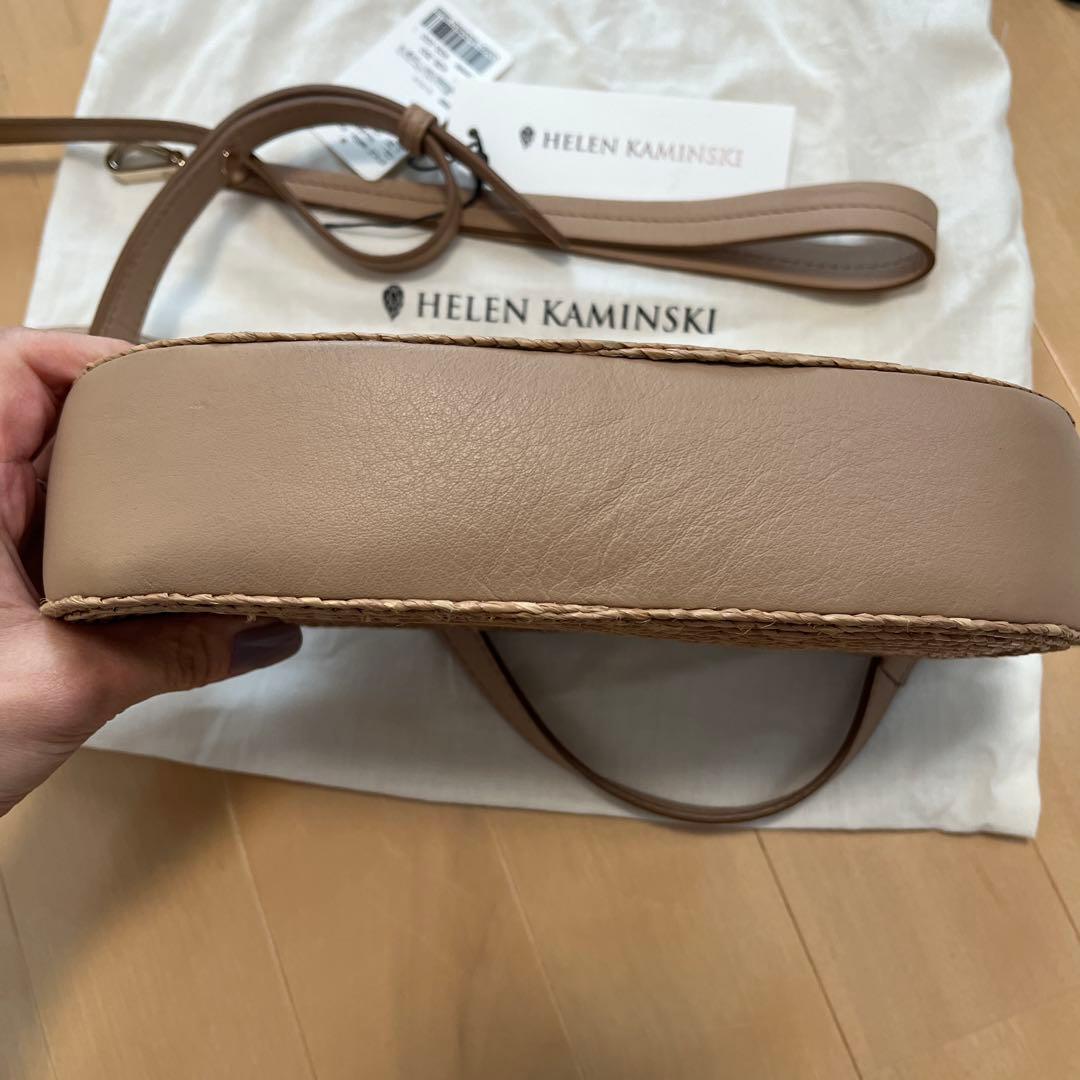 美品ヘレンカミンスキー、ラフィア2ウェイバッグ