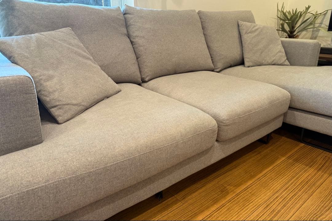 (о´∀`о)  ②Armonia カレット グレー 左L字 ソファベッド