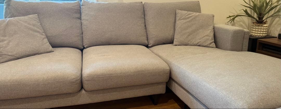 (о´∀`о)  ②Armonia カレット グレー 左L字 ソファベッド