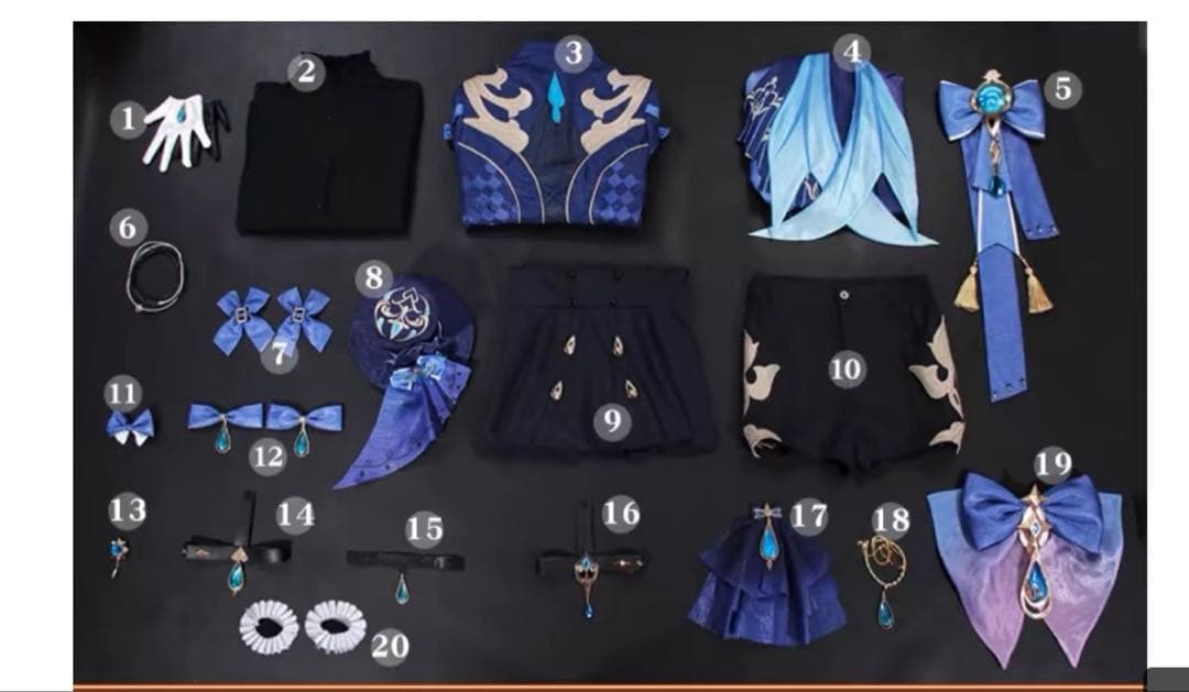 さ*ろ様 コスプレ 江南猫次製 原神 フリーナ フルセット
