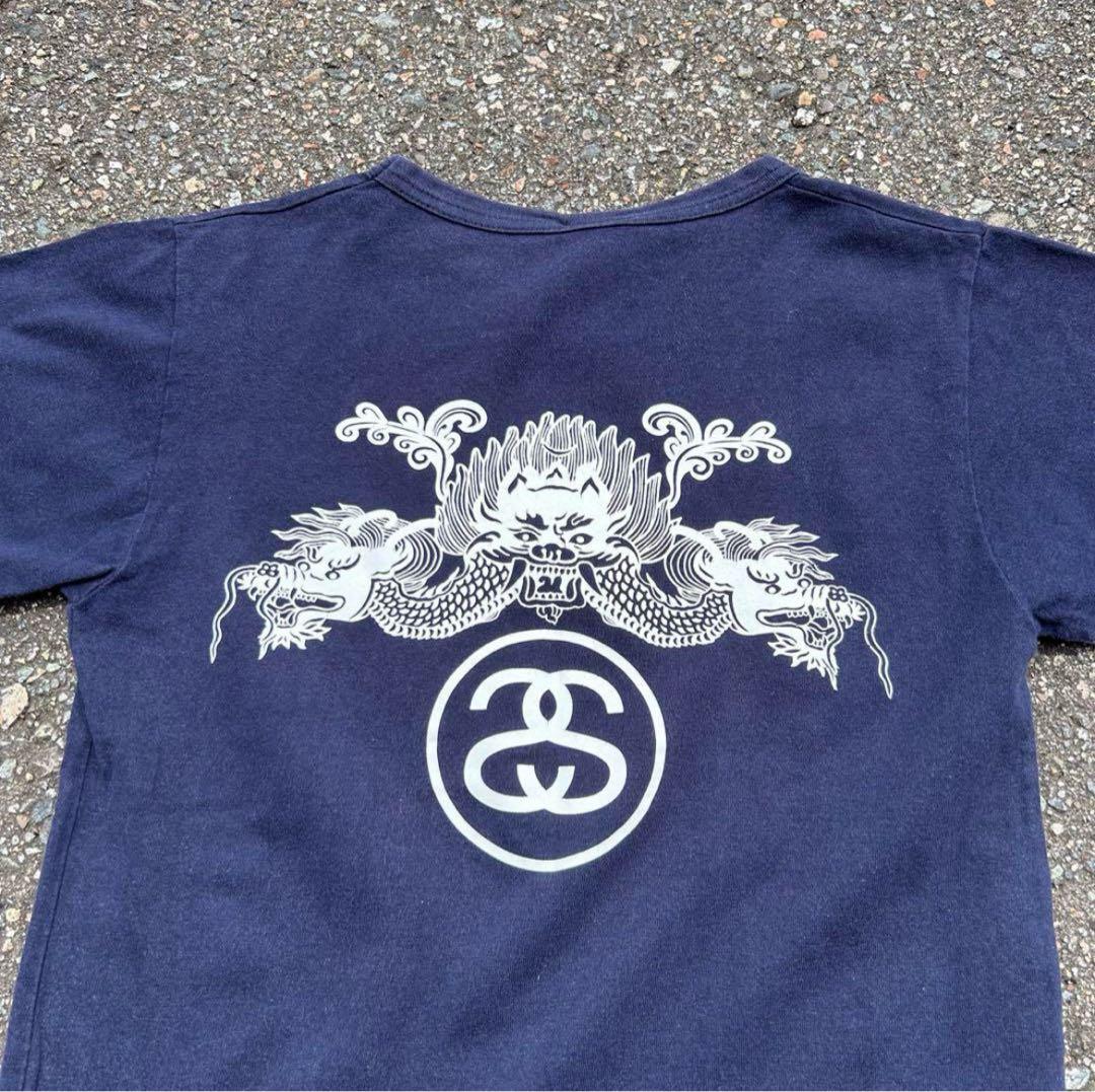 90s USA製 stussy オールドステューシー ドラゴン Tシャツ トリコ