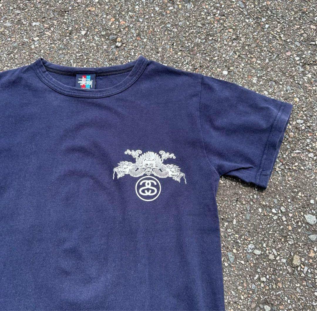 90s USA製 stussy オールドステューシー ドラゴン Tシャツ トリコ
