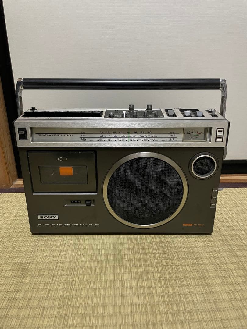 SONY CF-1980II ジャンク　モノラルラジカセ