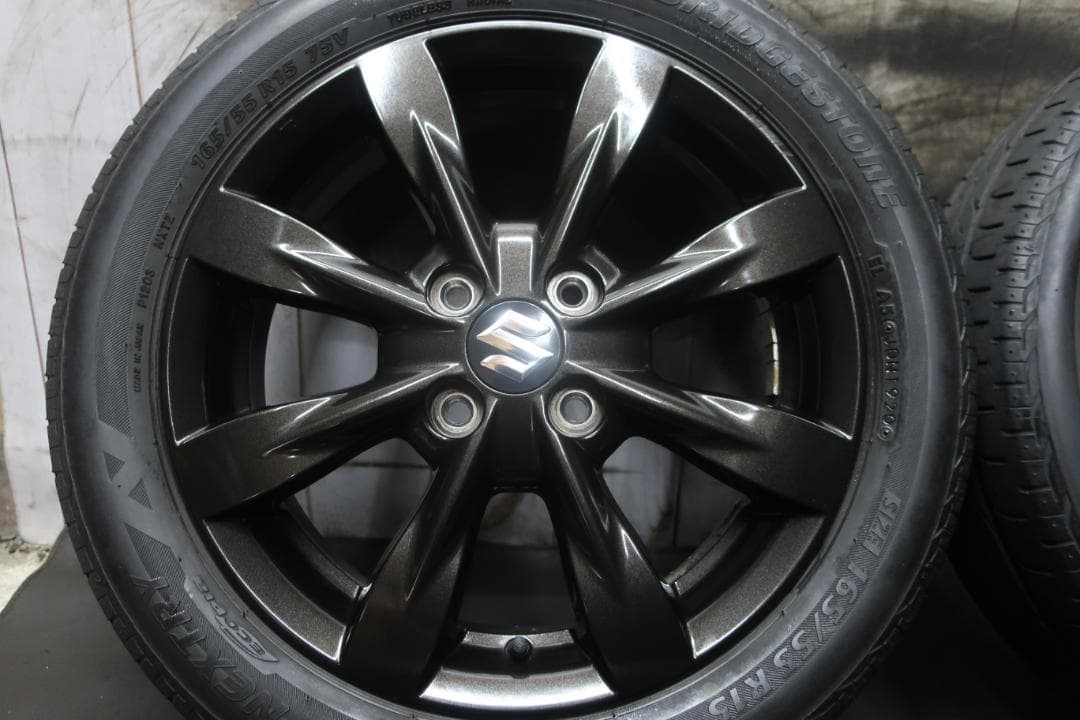 バディ様送料込スズキ純正 スペーシア カスタム PCD100 165/55R15