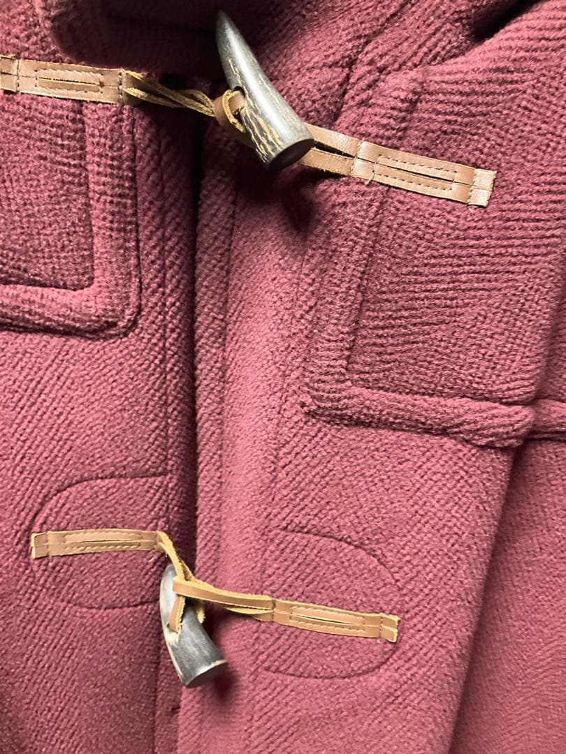 グレンフェル　バーガンディ ダッフルコート サイズ34