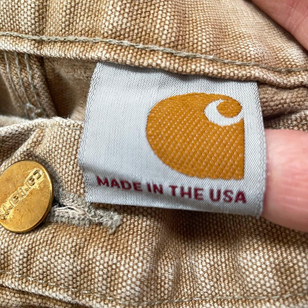 USA製 carhartt ダック地 ダブルニー カーペンターパンツ ペインター