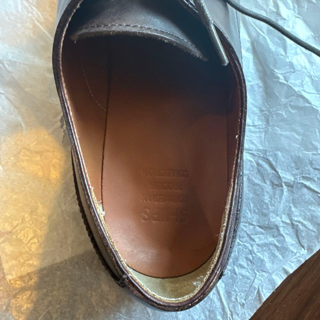 SHIPS オリジナル　Uチップシューズ(ブラウン)