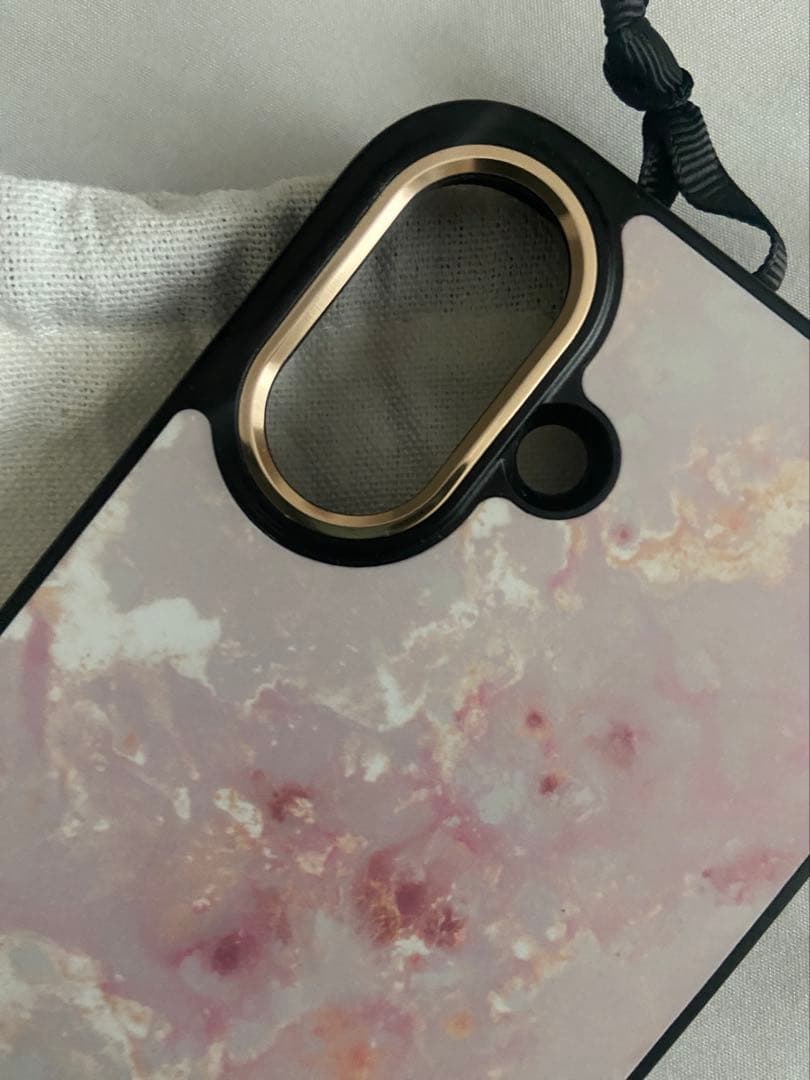 新品）BURGA マーブル模様 iPhone17ケース　高級ライン